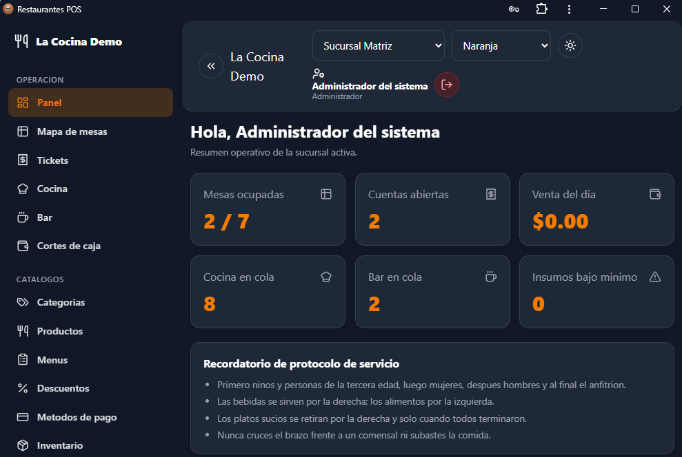 Restaurantes - Sistema para restaurantes